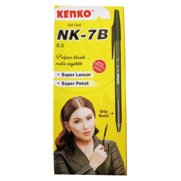 pulpen NK-7B pulpen tinta hitam