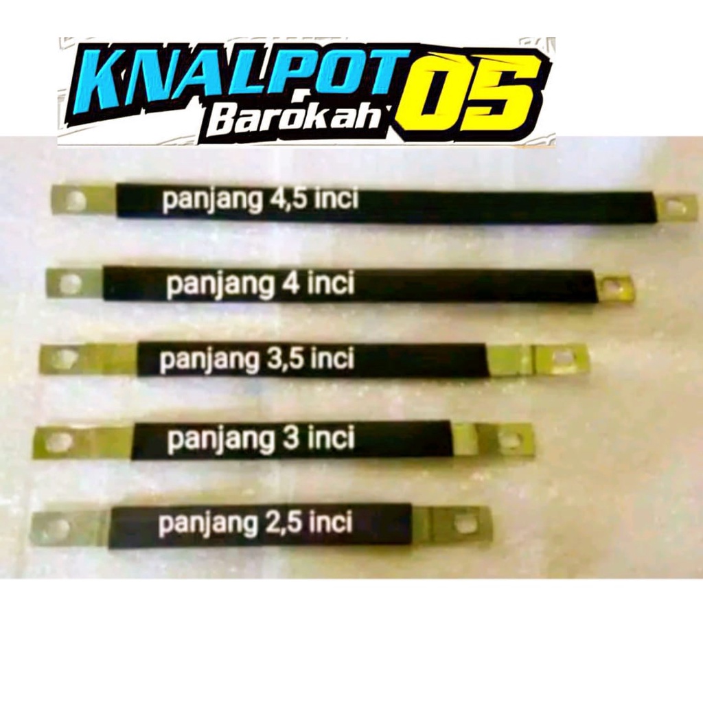 Klem knalpot motor / gantungan knalpot / silencer knalpot motor bulat oval gantungan klem knalpot ra