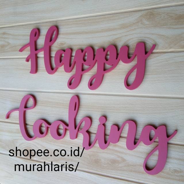 COD HiasanDinding Dapur Ruang Makan Happy  Cooking  Hiasan 