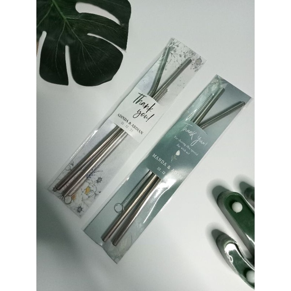 Sedotan Stainless  /souvenir nikah, aqiqah, tasyakuran /sedotan stainless murah