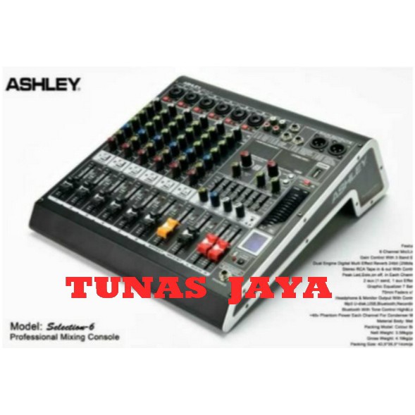 Mixer Ashley Selection 6 Original 6 Channel Bluetooth - USB original