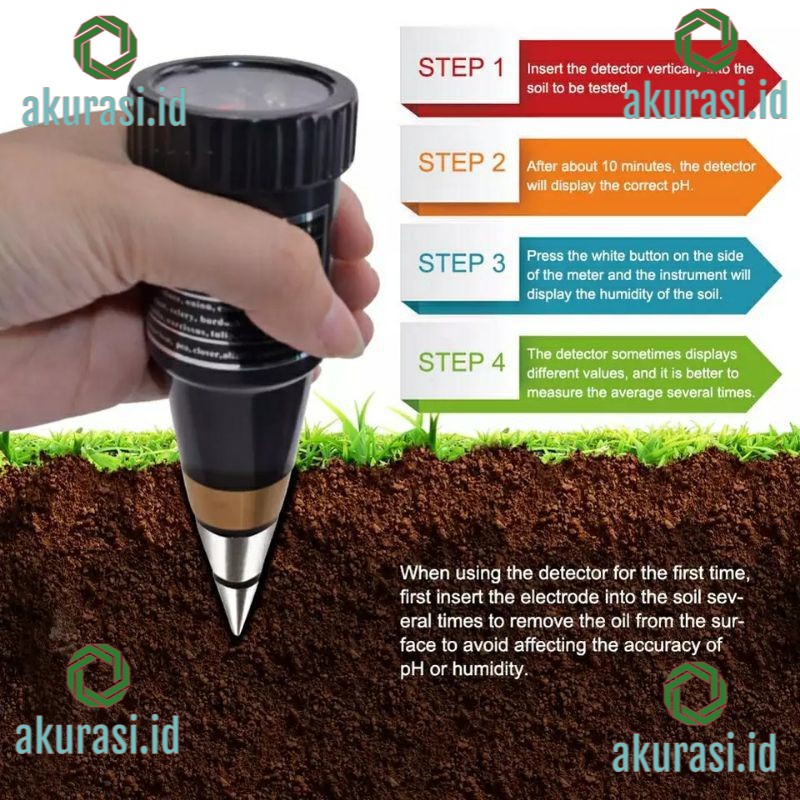 KS-05/VT-05 Alat ukur pH/Moisture Tanah Soil pH Moisture mirip takemura DM5/DM-5 Asli VT05/KS05