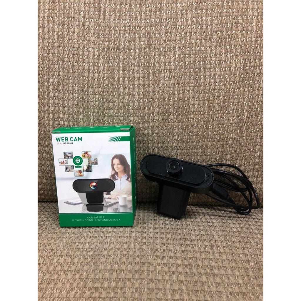 Webcam 1080p USB Web Cam Rotatable Computer Camera with Mic