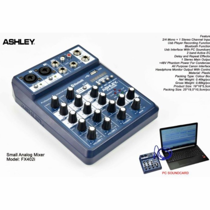 NEW Mixer Ashley 4 Channel FX402i Baru