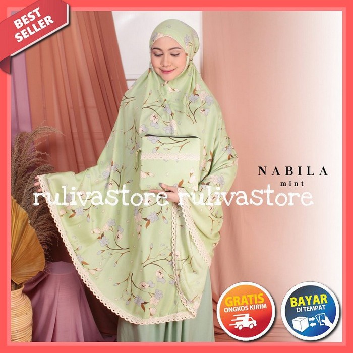 Mukena Amani Rayon Premium Jumbo Mukena Dewasa Telekung Kombinasi Renda Kekinian Mukena Terbaru 2021