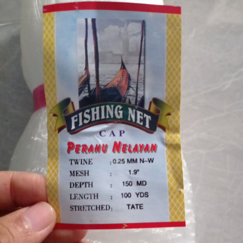 Jaring ikan import jaring ikan layur 0.25 1.9 inchi 150md/100yds tate pukat ikan jaring ikan kecil jaring ikan senar nelayan jaring ikan murah