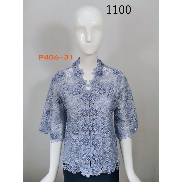 ATASAN BLOUSE BROKAT PINK BOUTIQUE CASUAL WEAR MADE IN THAILAND BANGKOK ORIGINAL PREMIUM PINK BUTIK