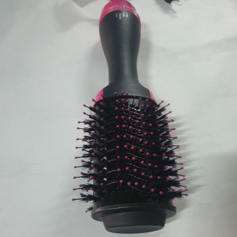 Pengering rambut sisir One stop hot brush hairdyer sisir blow curly Murah