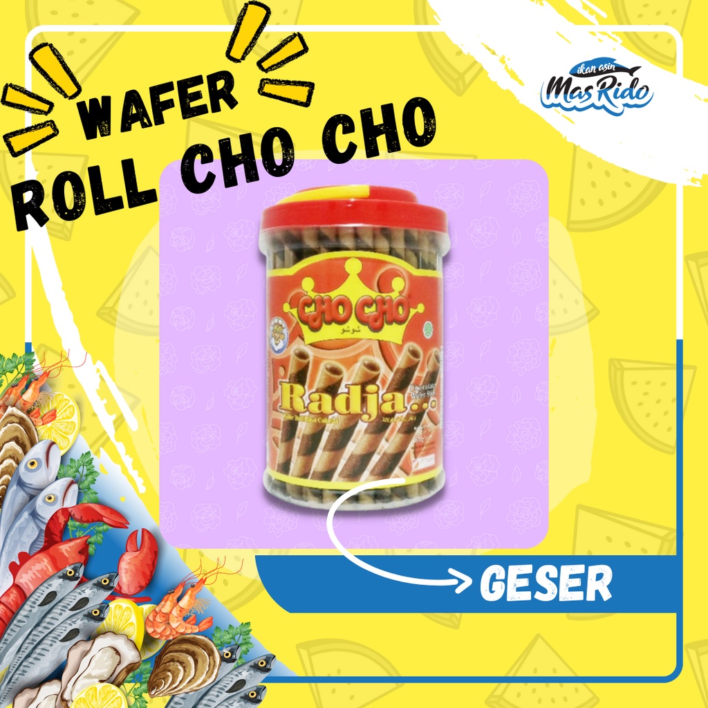 

Wafer Roll Cokelat Cho Cho Radja Wafer Roll Chocolate 670 gram Murah