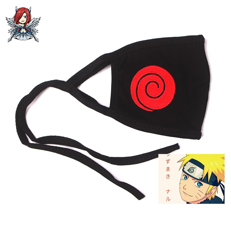 MASKER ANIME NARUTO KONOHA BORDIR DISTRO PDS