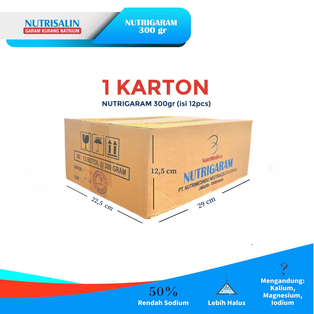 

Nutrigaram 300 Gram 1 Karton (12pcs) - HEMAT up to 20%