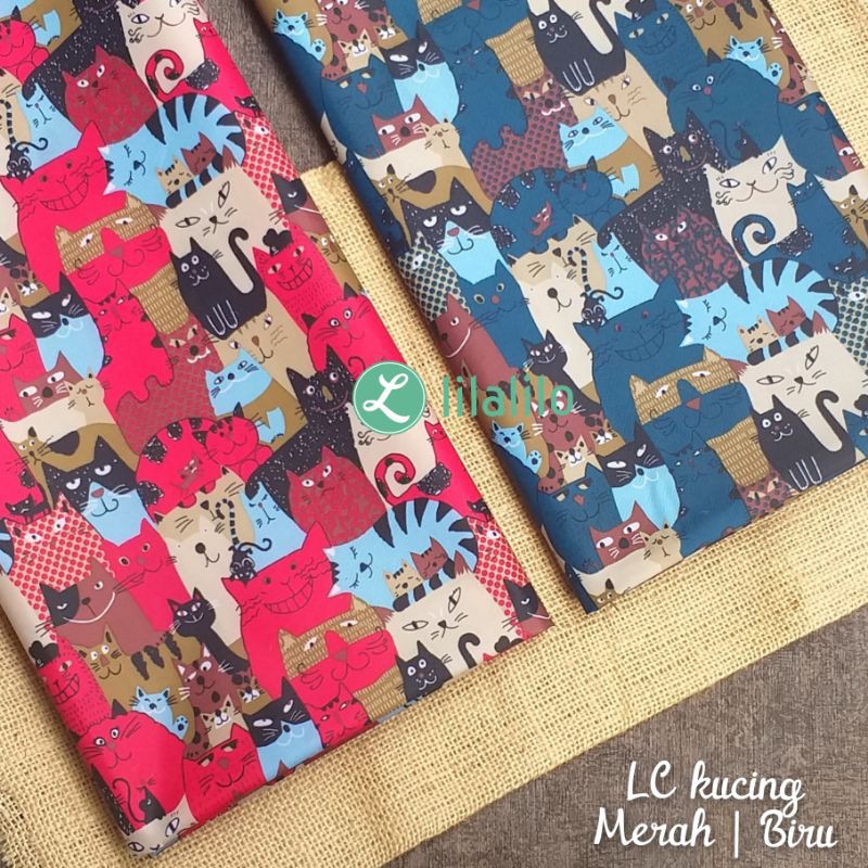 KAIN LC MOTIF KUCING