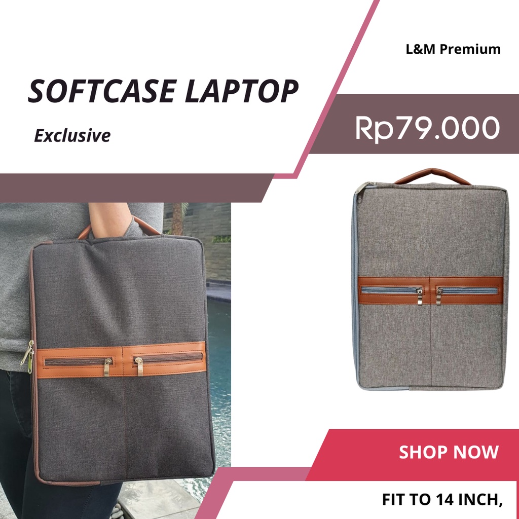 Tas Laptop Softcase Laptop Notebook Macbook 14 Inch EXCLUSIVE