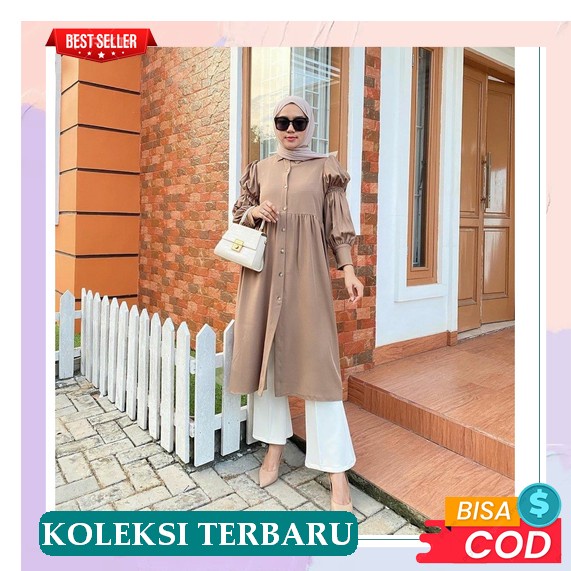 Fashion Muslim Tunik Rapiah Tunik Modern Simple Elegan 2022 Tunik Dewasa Jumbo Tunik Premium Tunik S