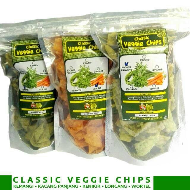 

KERIPIK SAYUR (CLASIC VEGGIE CHIP) OCHI SNACK – NIKMAT, RENYAH, & SEHAT