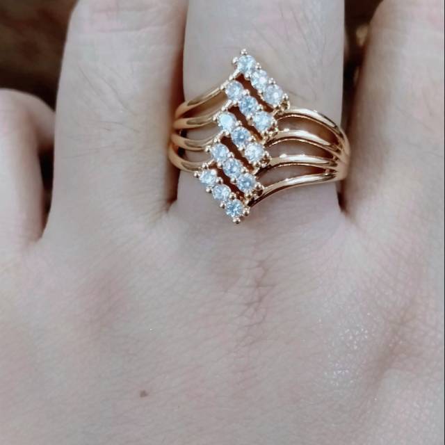 Cincin dewasa permata cantik,