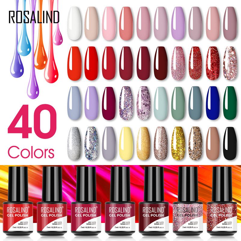 (S1-40) ROSALIND Gel Nail Polish UV Led Nail Art / Kutek / Cat Kuku