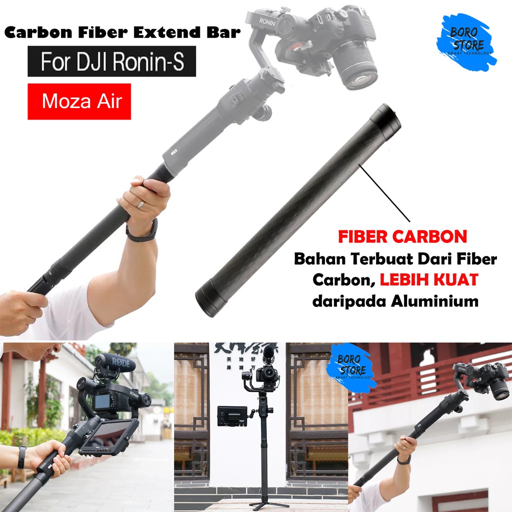 Monopod Fiber Carbon Extender Rod Gimbal Crane Stabilizer Kamera For DJI Ronin S Moza Air Zhiyun