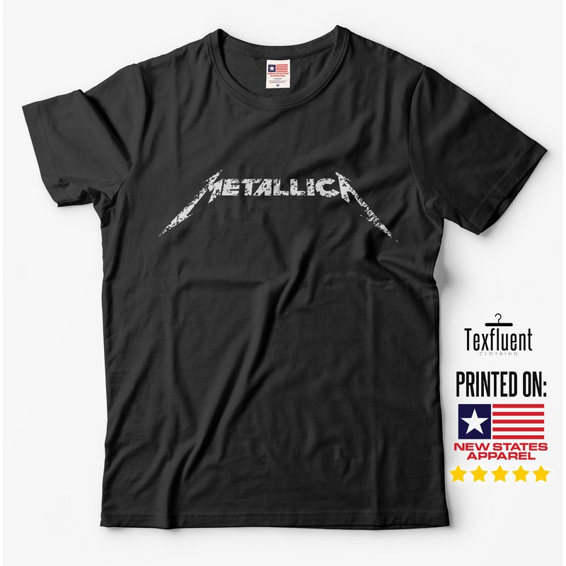 Baju Kaos Metallica Band Pria Wanita S M L XL T shirt Baju Kaos Metallica Band Pria Wanita S M L XL T shirt