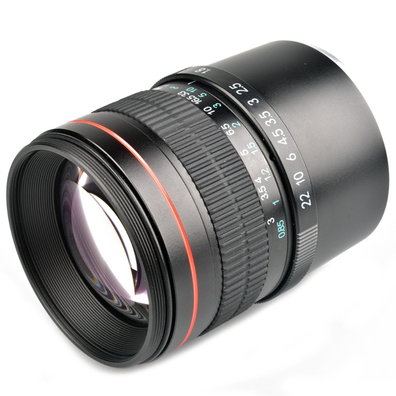 Lensa Kamera Fokus Manual 85mm F1.8 Medium Telefoto Makro Untuk A9 A7R III