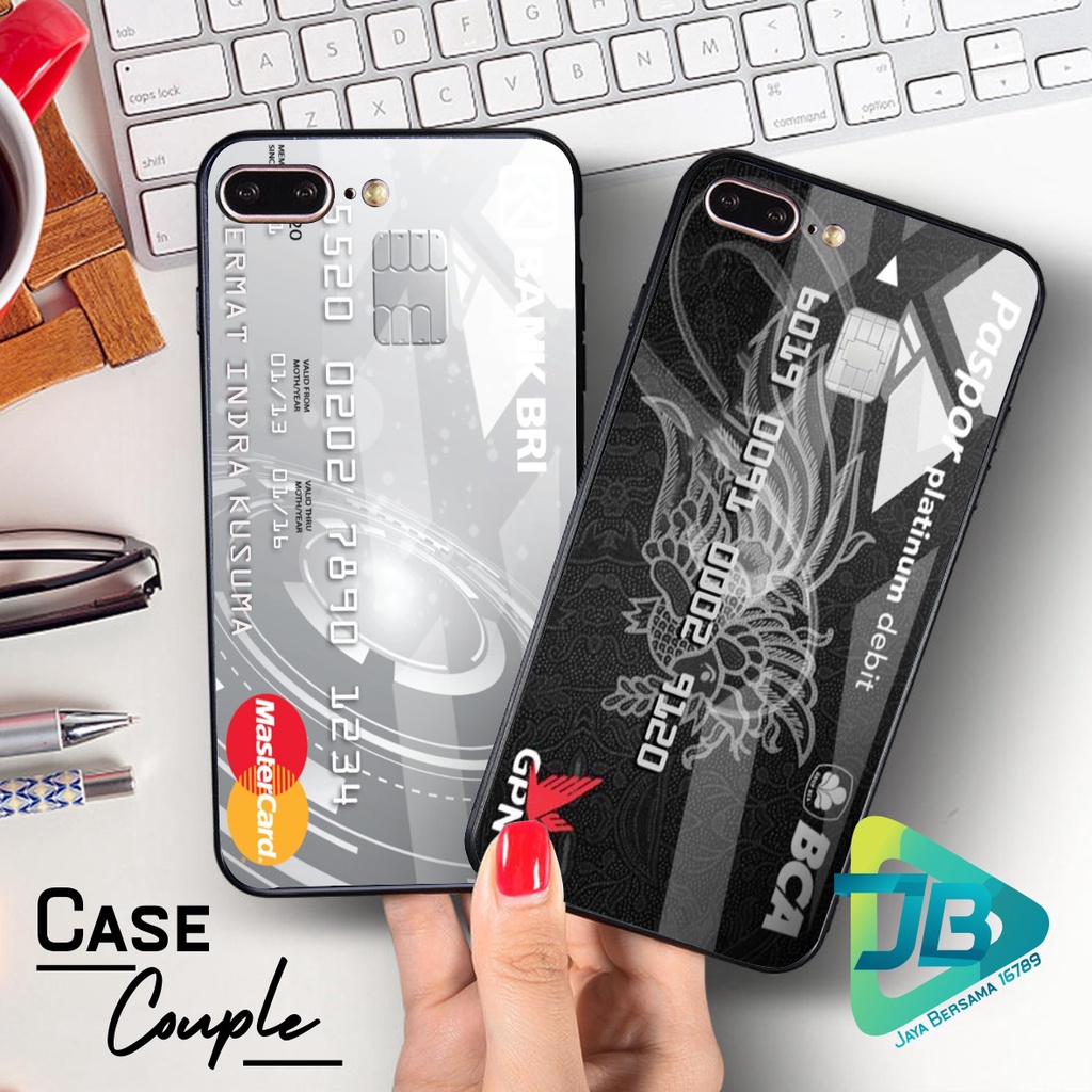 SOFTCASE BACK CASE GLASS KACA COUPLE OPPO VIVO XIAOMI SAMSUNG REALME IPHONE ALL TYPE JB4868