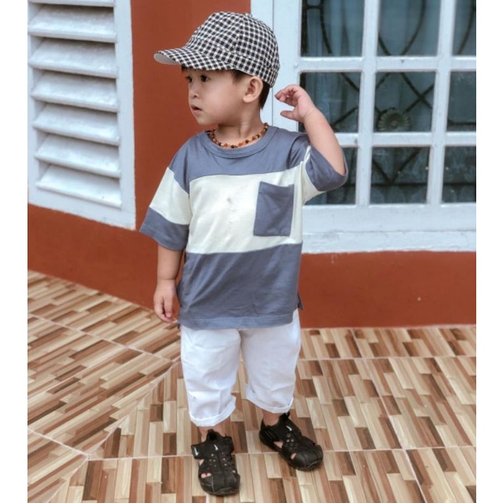 BELL&amp;BO - ARRAN BAMBOO SHIRT - OVERSIZE SHIRT BELL N BO - KAOS ANAK - BAJU ANAK