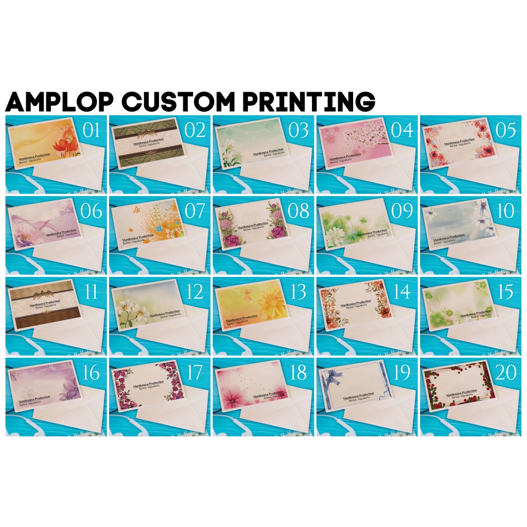 

Amplop Custom Printing | 100 pcs