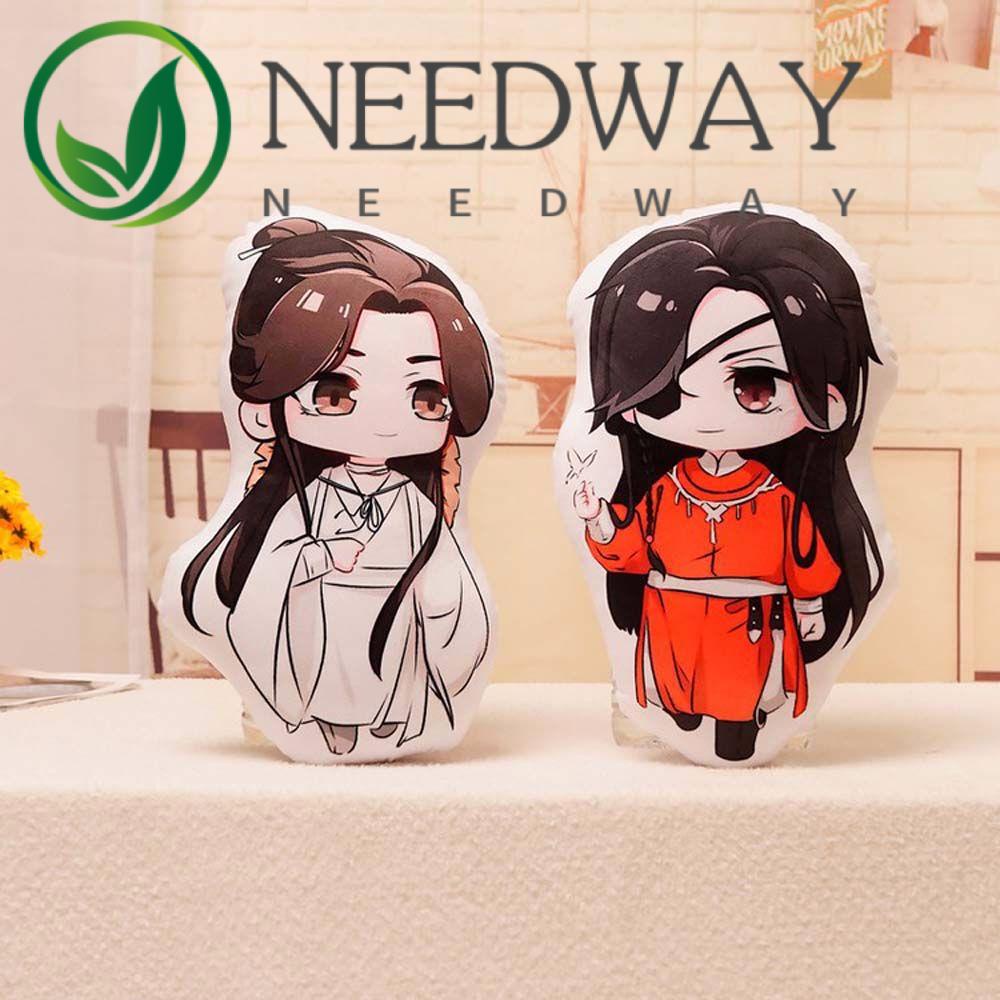 Needway  45cm Heaven Official's Blessing Anime Plush Toys Tian Guan Ci Fu Xie Lian Anime Dolls Cartoon Stuffed Pillow Hua Cheng Soft Toy Stuffed Toys