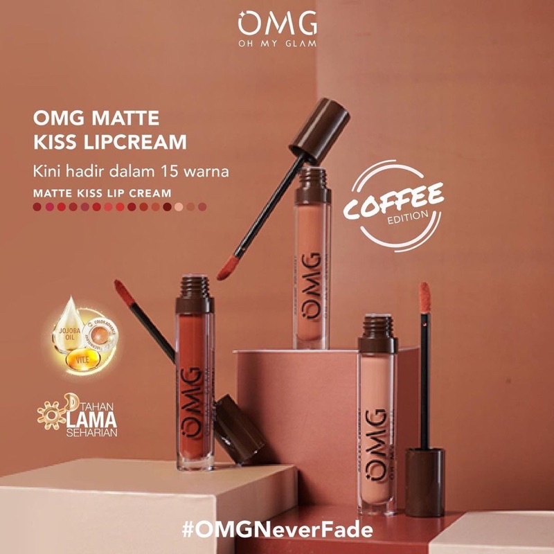 OMG ( OH MY GLAM ) MATTE KISS LIP CREAM ORIGINAL