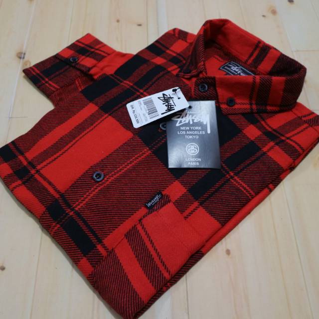 Kemeja flanel premium flanel lengan panjang grosir kemeja 729