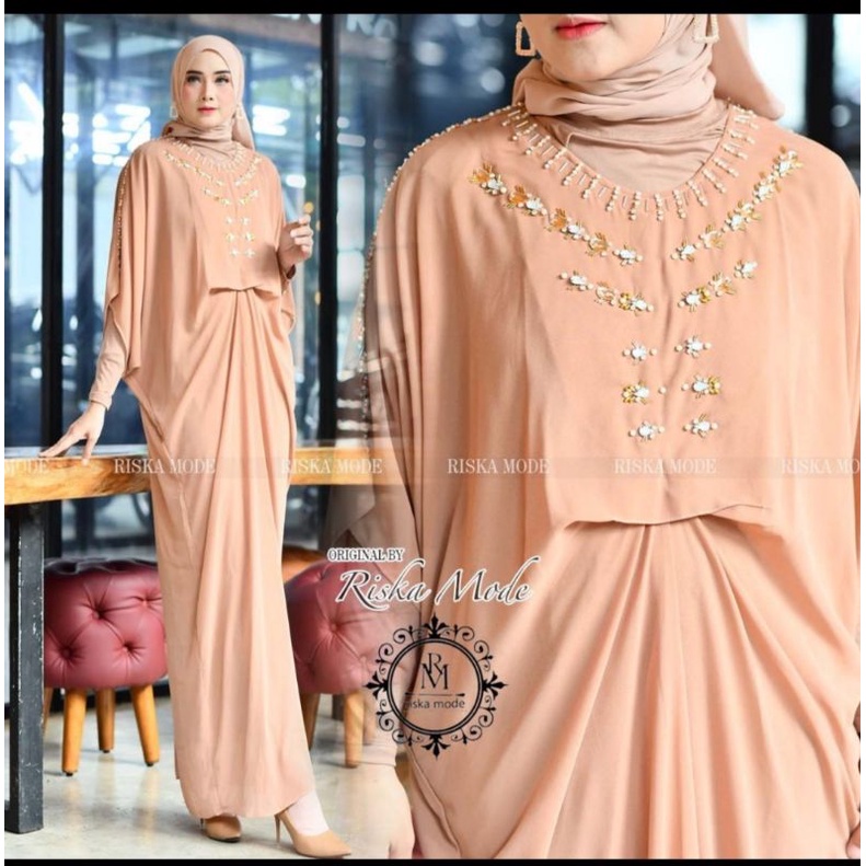 GAMIS KAFTAN AZILA/GAMIS LEBARAN MODERN/GAMIS KAFTAN BORDIR