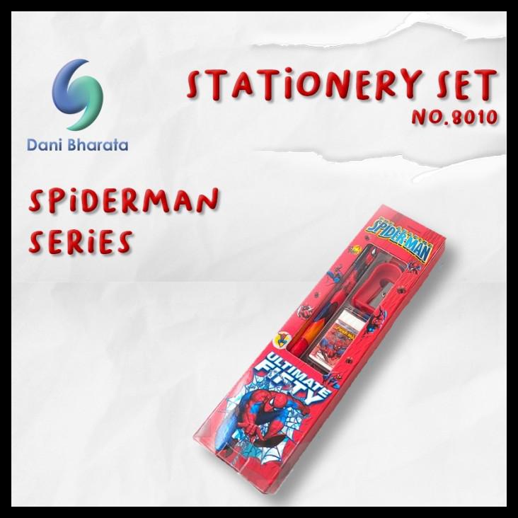 

Paket Alat Tulis Pensil Set 5 In 1 Karakter Spiderman- Karakter Cowok - Cewek