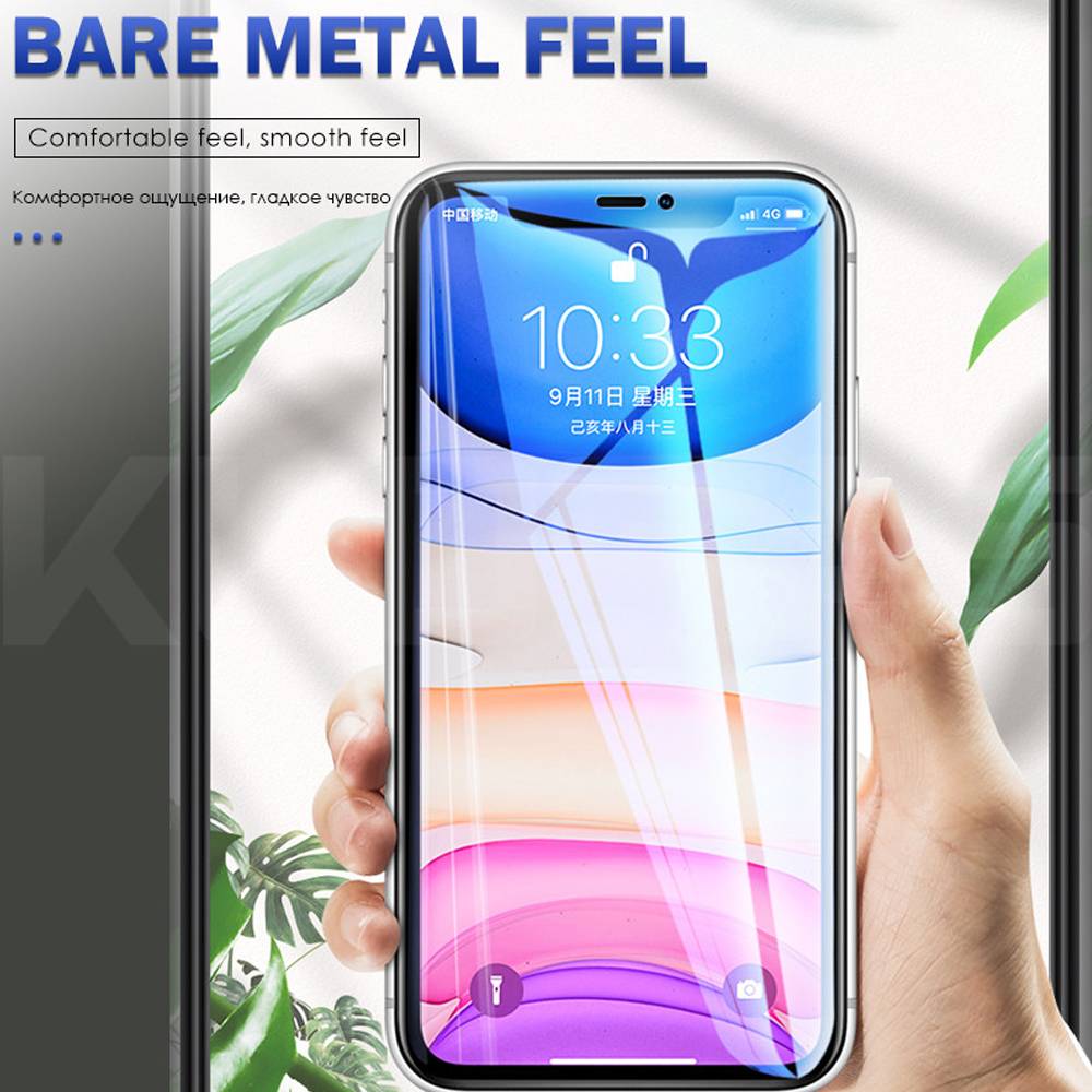 2PCS soft full cover hydrogel film for iphone 6 6s 7 8 plus 11 pro max xr x xs max protective film phone screen protector Not Glass