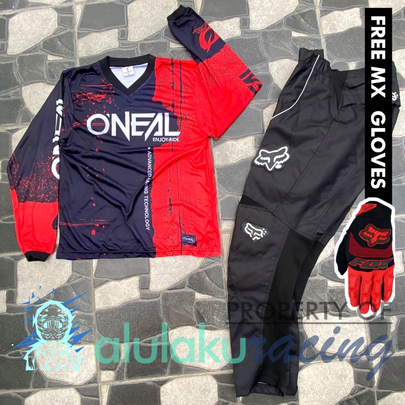 Jersey &amp; Celana MX Trail Motocross - Paket Bundling ONCT0301-F43