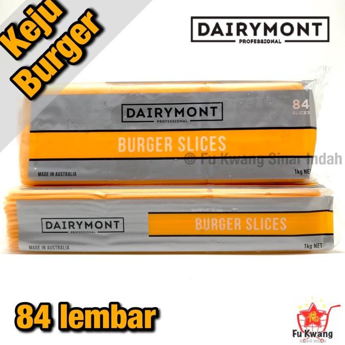 

(BISA COD) Dairymont Keju Red Cheddar Cheese Burger Slices Slice 1 kg OBRAL Kode 180