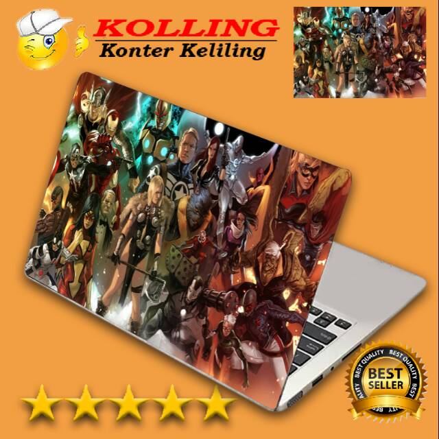 Garskin Laptop marvel44 Skin Laptop Stiker Laptop
