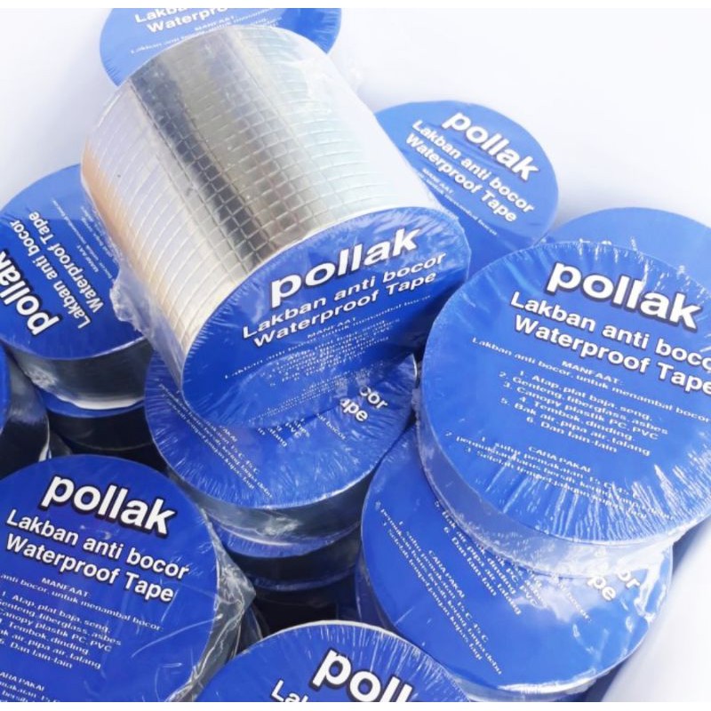 Termurah Lakban Anti Bocor Waterproof Tape Butyl Aluminium 10cm x 5m