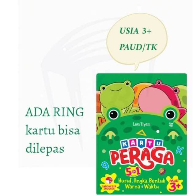 

KARTU PERAGA 5 in 1 HURUF ANGKA BENTUK WARNA & BENTUK