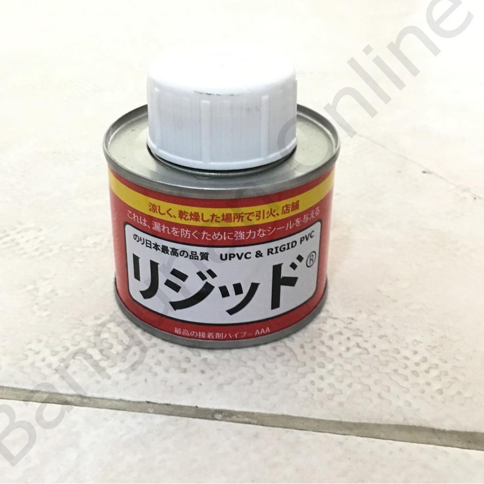 

Terbaik! Lem Pipa PVC 100 gr Rigid Jepang Kaleng Lem Pipa Paralon Lem Fitting PVC