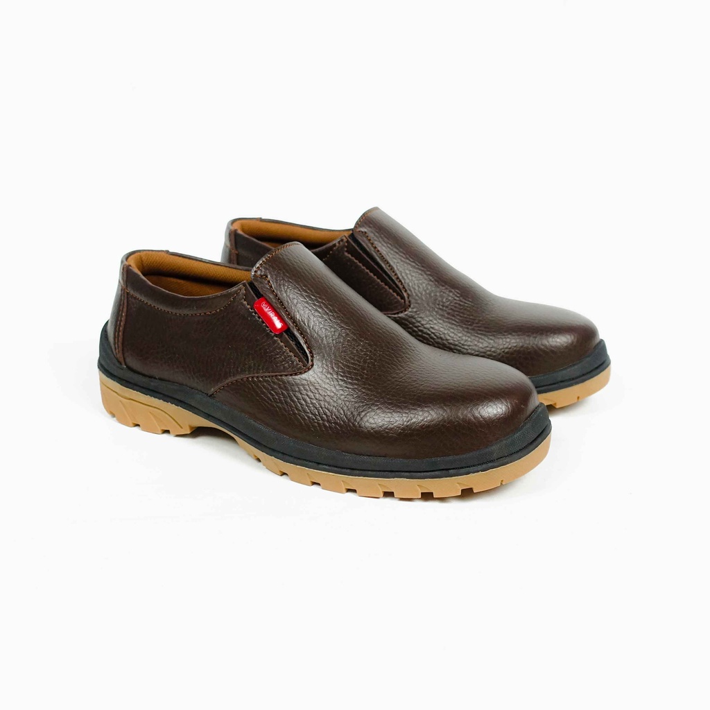Sepatu Safety Semi Boots Pria Ujung Besi Model Slip On Mamojo Store SEFIRO