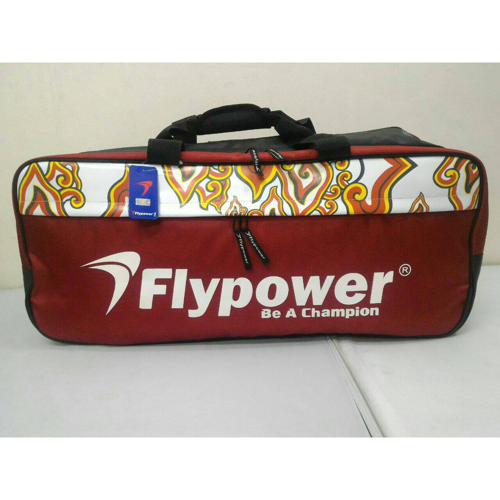 Original Flypower Zamrud Thermo Tas Badminton Red White