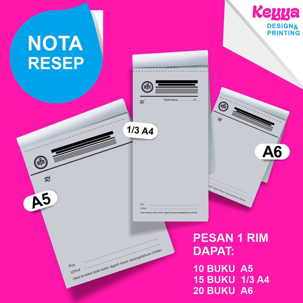 

Nota nota resep dokter buku nota nota slip gaji nota pembayaran