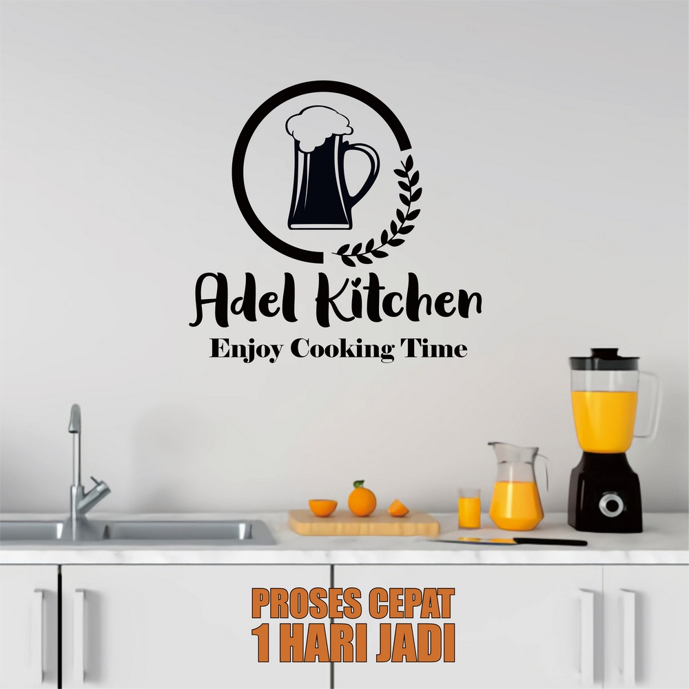 Stiker Sticker Dinding Kitchen/Dapur Custom Cutting Stiker Vinyl Kaca Tembok Keramik 12