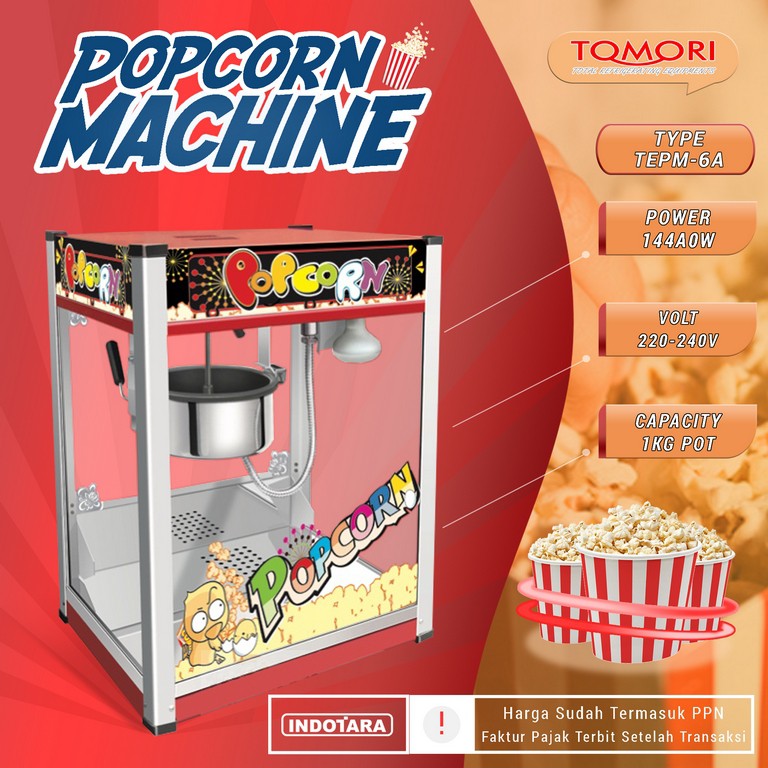 TOMORI ELECTRIC POPCORN MACHINE TEPM 6A