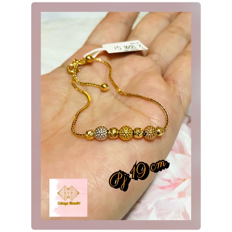 Gelang Emas kadar 700 Berat +/- 2,92 gram