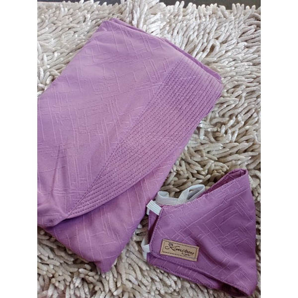 128 CHESSY SYARI JUMBO ORI KIMIKEY HIJAB | JILBAB INSTAN KERUDUNG ORIGINAL-Lilac