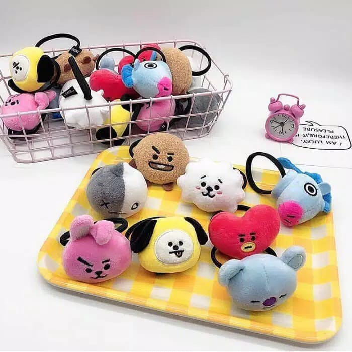 JG - IKAT RAMBUT BTS BT21 KUNCIR RAMBUT BONEKA