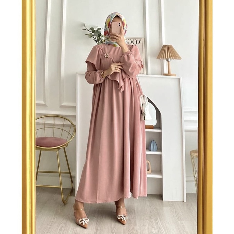 Orimoza Maxi Dress Wanita Rayon Crinkle Busui-2