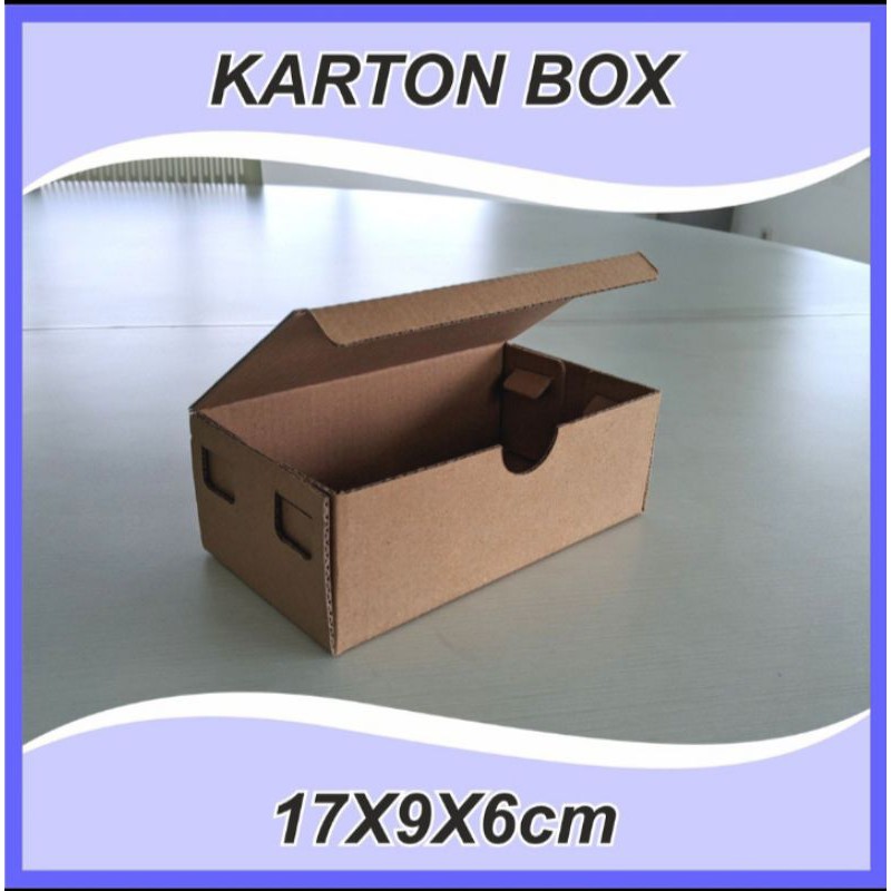 

Karton Box Polos 17x9x6 cm EF Kardus Packing Murah Box die cut dus box Packing souvenir box kue