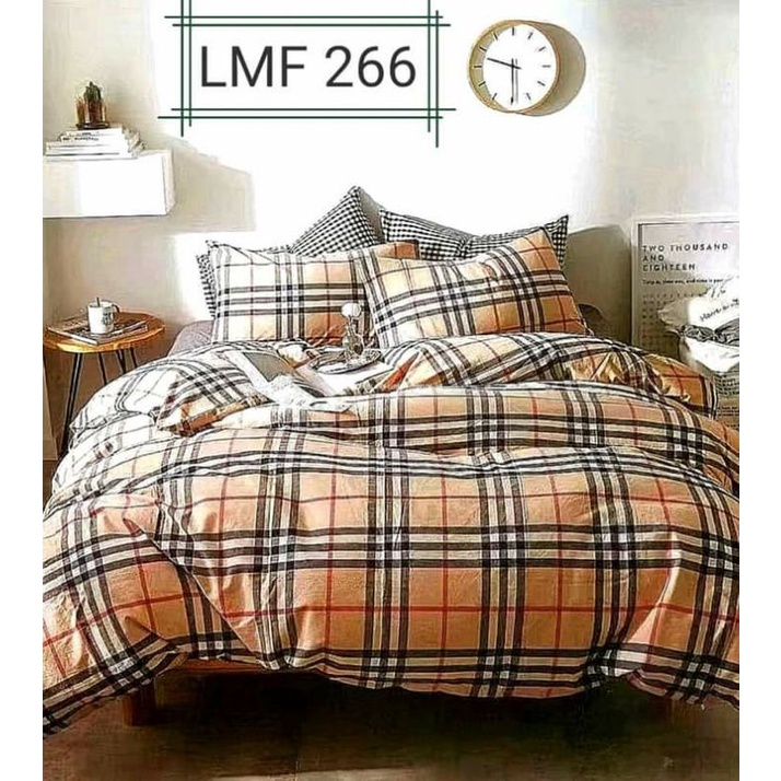 NEW MOTIF SPREI SET KATUN JEPANG IMPORT BURBERRY
